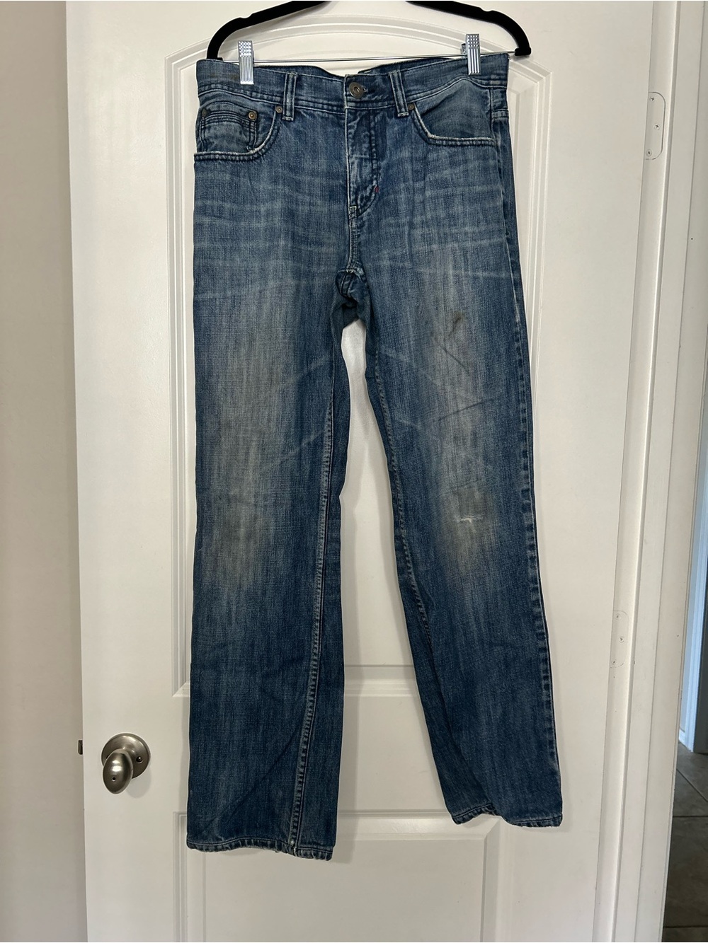 Source Unknown Men's Straight Jeans in Faded Blue